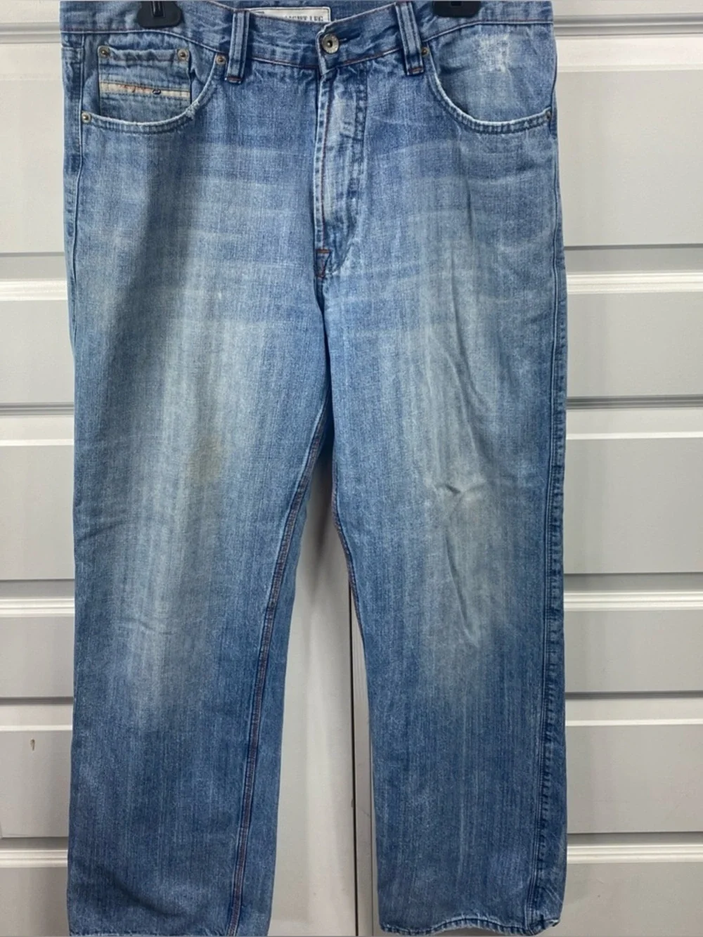Paco Jeans Men’s 34x32 Denim Baggy Loose Fit Hip Hop Y2K Light Vintage Wash